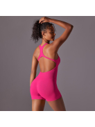 Pro Play - Nyitott hátú - Fitness és jóga overál (pink)