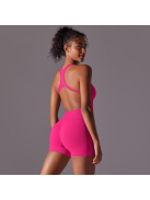 Pro Play - Nyitott hátú - Fitness és jóga overál (pink)