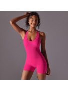 Pro Play - Nyitott hátú - Fitness és jóga overál (pink)