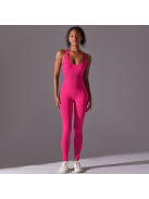 Pro Play - Nyitott hátú - Fitness és jóga overál (pink)