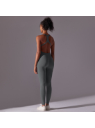 Pro Play - Nyitott hátú - Fitness és jóga overál (delfinszürke)