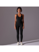 Pro Play - Nyitott hátú - Fitness és jóga overál (fekete)