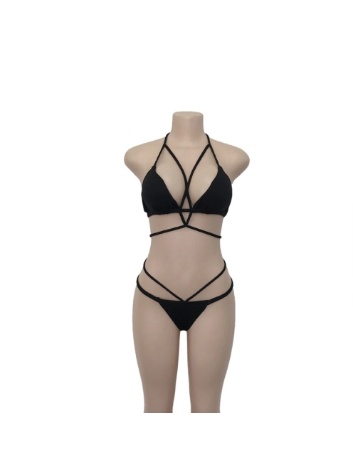 BombShell Bandage brazil fazonú | Kétrészes bikini szett(fekete) 