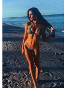 BombShell Bandage brazil fazonú bikini (kheki) 