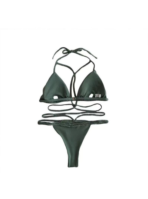 BombShell Bandage brazil fazonú bikini (kheki) 