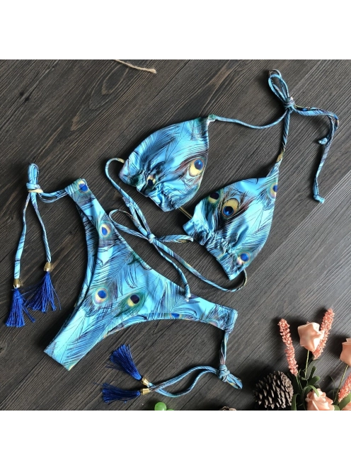 Mayura pávatollas háromszög bikini