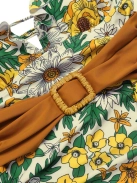 Riviera Ruffles | Sophia's Choice | Egyrészes mélyen dekoltált fürdőruha