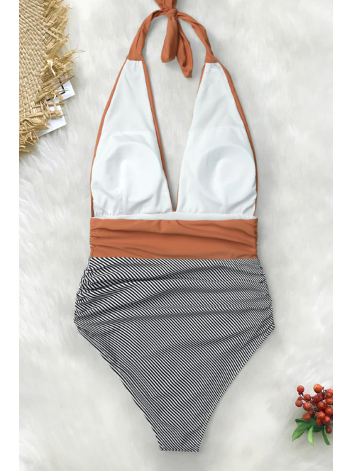 Cote d'azur Terracotta egyrészes fürdőruha