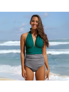 Cote d'azur Emerald Green egyrészes fürdőruha