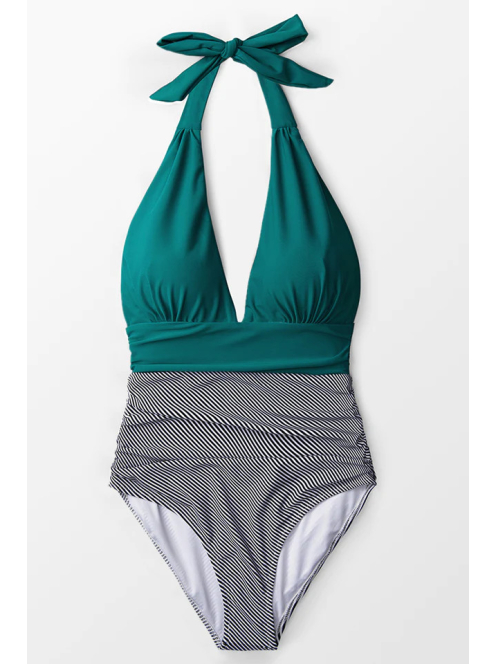 Cote d'azur Emerald Green egyrészes fürdőruha