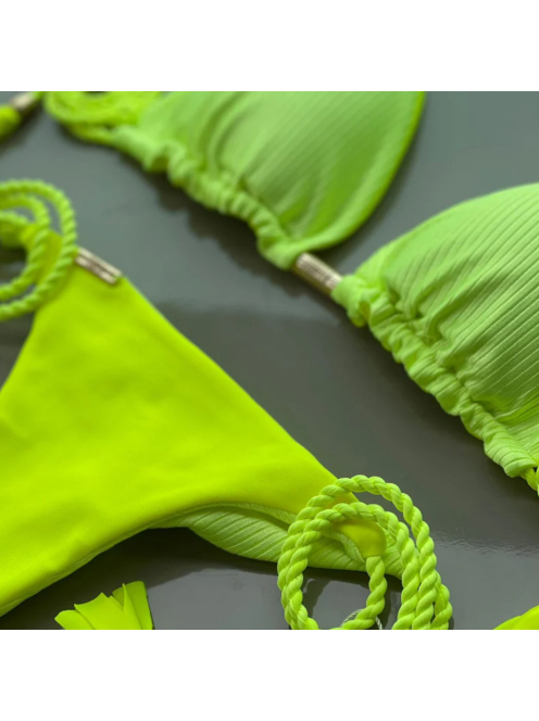Scrunch Butt ! - Neon Lime | Kétrészes bikini szett