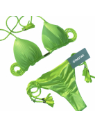 Scrunch Butt ! - Neon Lime | Kétrészes bikini szett