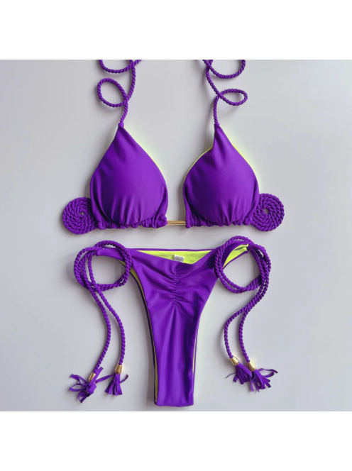 Scrunch Butt ! - Purple Haze - Háromszög Bikini