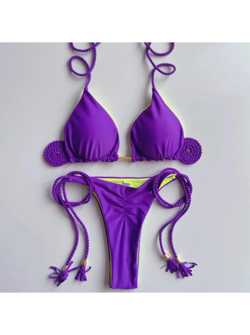 Scrunch Butt ! - Purple Haze - Háromszög Bikini