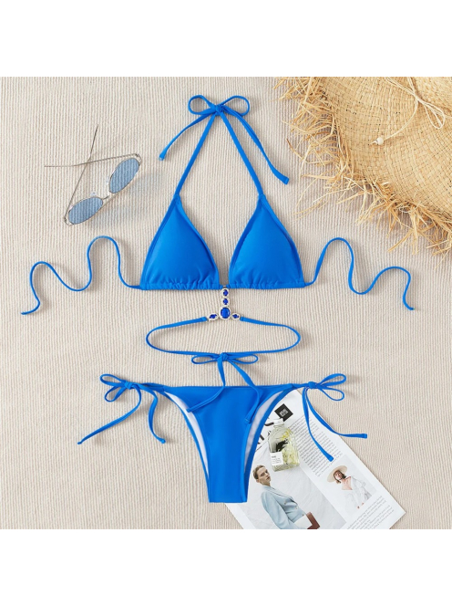 Royal Zafír Ékköves Háromszög Bikini