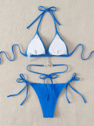 Royal Zafír Ékköves Háromszög Bikini