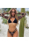 Safari Chic Trio - natur háromrészes bikini szett