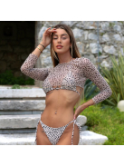 Sandy Cat - Bézs háromrészes bikini szett