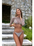 Sandy Cat - Bézs háromrészes bikini szett