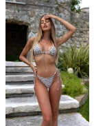 Sandy Cat - Bézs háromrészes bikini szett
