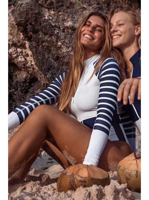 Nautical Blanc egyrészes fürdőruha