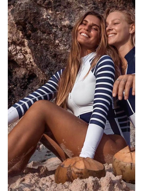 Nautical Blanc egyrészes fürdőruha