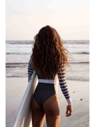 Nautical Navy hosszú ujjú egyrészes fürdőruha