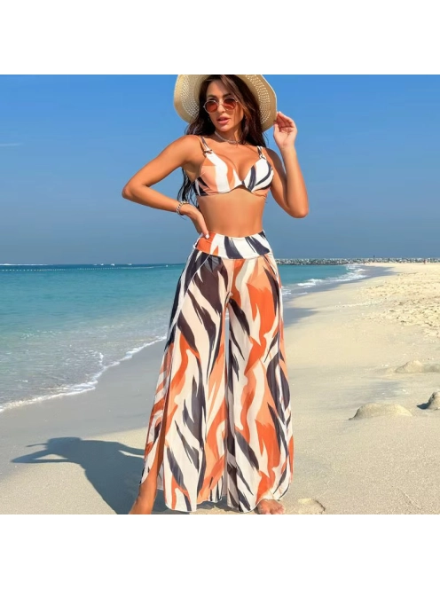 Ladylike - Orange Tiger 3 részes kosaras bikini szett