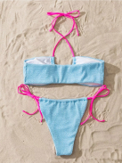 Blue Crush | Kétrészes twisted bikini szett