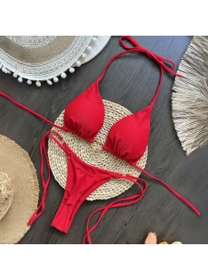 Golden Love | Kétrészes piros bikini szett