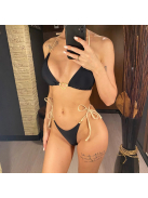 Golden Love | Kétrészes fekete bikini szett