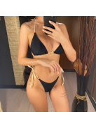 Golden Love | Kétrészes fekete bikini szett