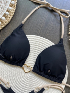 Golden Love | Kétrészes fekete bikini szett