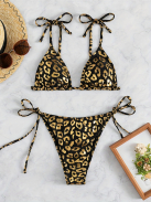 GoldenGlam | Kétrészes fekete bikini szett