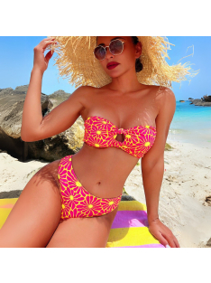 Floral Sundance | Kétrészes csőtop bikini szett