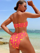 Floral Sundance | Kétrészes csőtop bikini szett