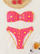 Floral Sundance | Kétrészes csőtop bikini szett