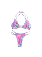 Candy Splash | Kétrészes rétegzett lila bikini szett