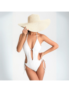 Ideallina - Nyitotthátú fehér monokini
