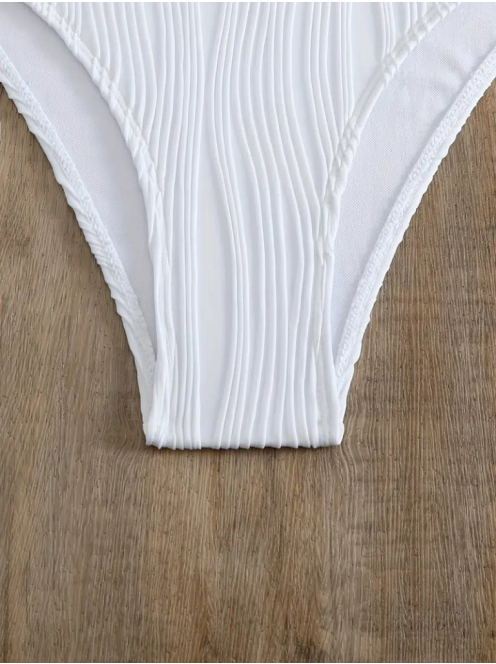 Ideallina - Nyitotthátú fehér monokini