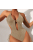 Ideallina - Nyitotthátú bézs monokini