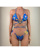 Big Heart Teddy | Kék Bandage bikini szett
