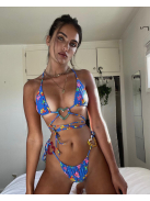 Big Heart Teddy | Kék Bandage bikini szett