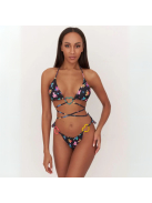 Big Heart Teddy | Fekete Bandage bikini szett