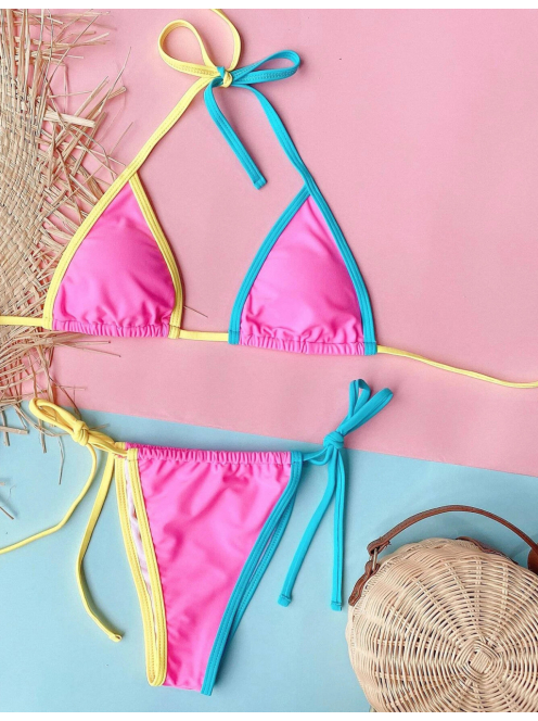 ColorFull | Kétrészes rózsaszín bikini szett