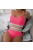 Pulseo | Kétrészes pink magasderekú bikini 