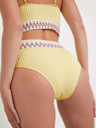 Pulseo | Kétrészes sárga magasderekú bikini 