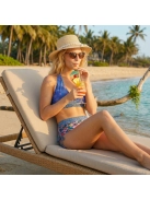 Lush Lagoon - Nyakba akasztós bikini húzózáras alsóval