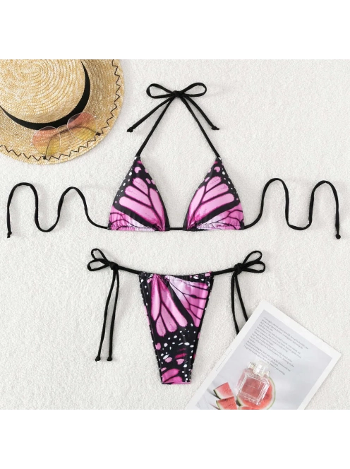 Butterfly Effect | Pink Wings | Háromszög bikini