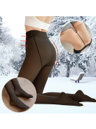 Hottie fátyol hatású hőtartó harisnyanadrág (fekete)